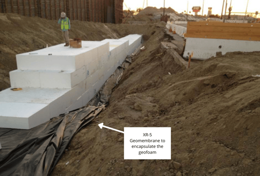 Copy of XR-5 Geomembrane on outside of Geofoam (7)