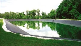 Effluent Holding Pond in Winter Springs, Florida