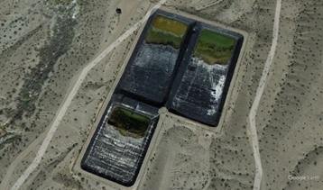 geomembrane lined pond