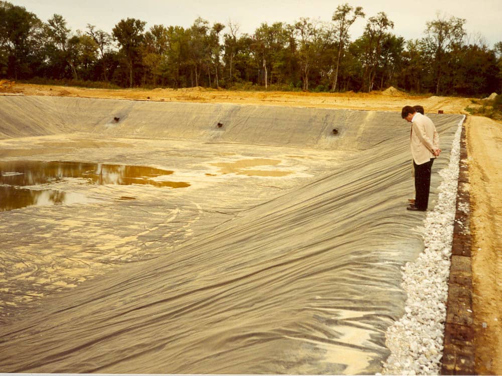 henderson wastewater impoundment liner