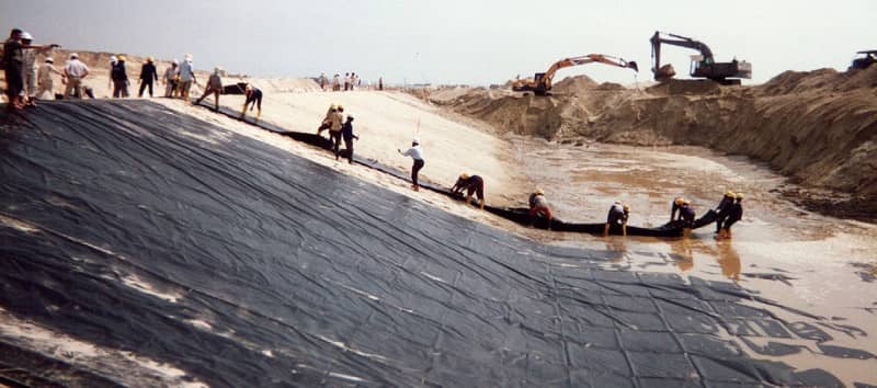 An XR Geomembrane Installation