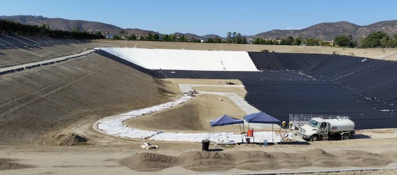 XR-5 Geomembrane Being Installed in San Diego, CA