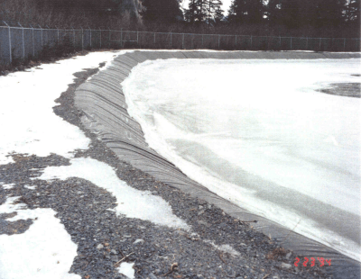 Wastewater Treatment Plant Protected With Reinforced Geomembrane